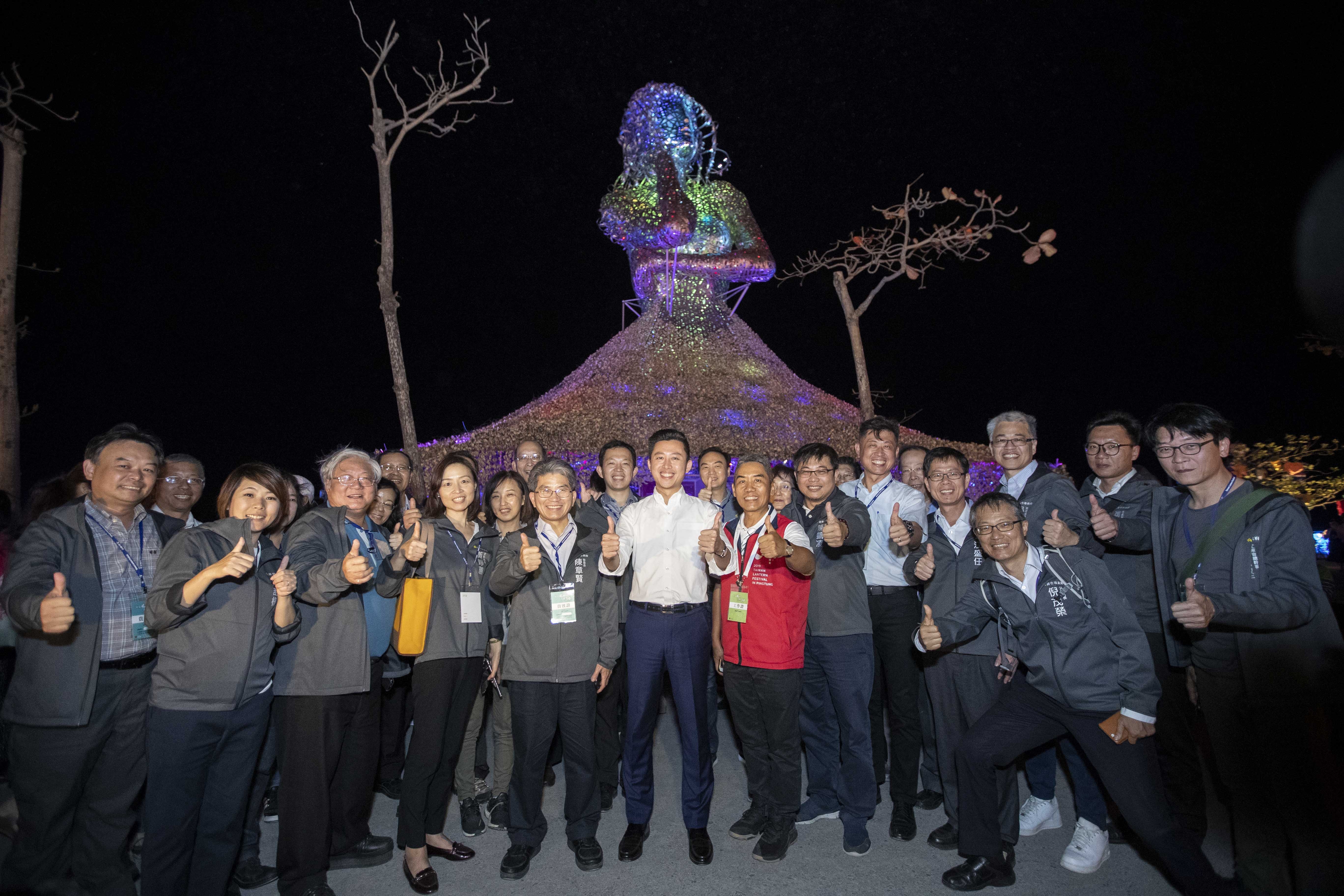 林智堅市長今年初率團參訪2019屏東燈會為2021新竹燈會取經1