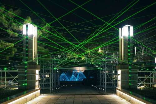 「科技未來」燈區在新竹公園總計有4件作品