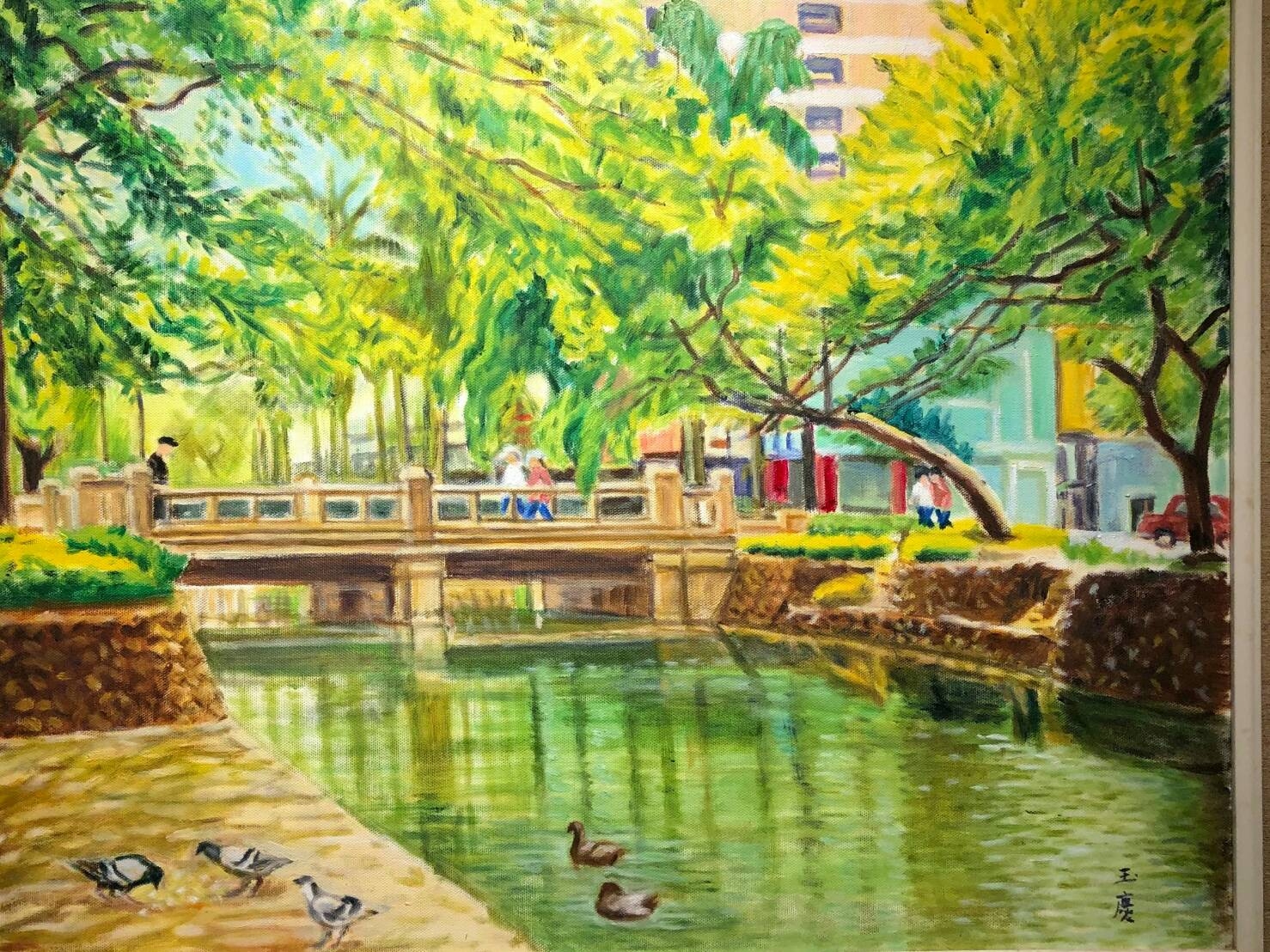 新竹護城河(是早期的東門城護城河，經市府改善成環境優美，綠意盎然的休閒景點，具有最有價值與最佳的休憩公園)|